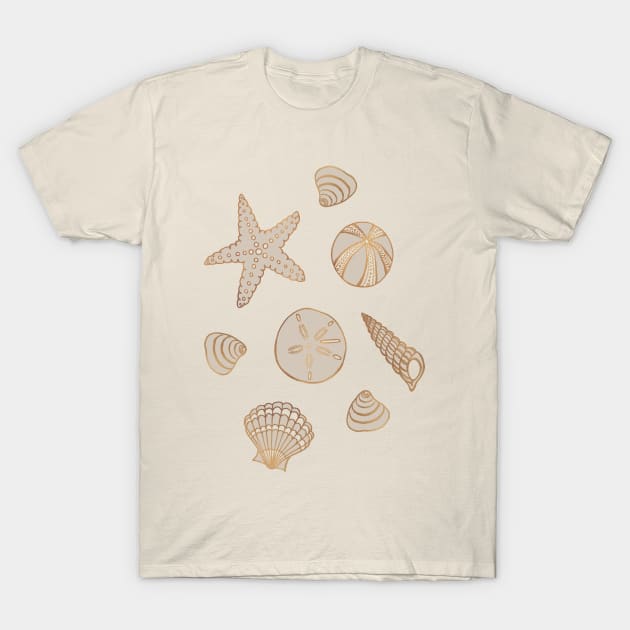 Beach Treasures T-Shirt by Olooriel